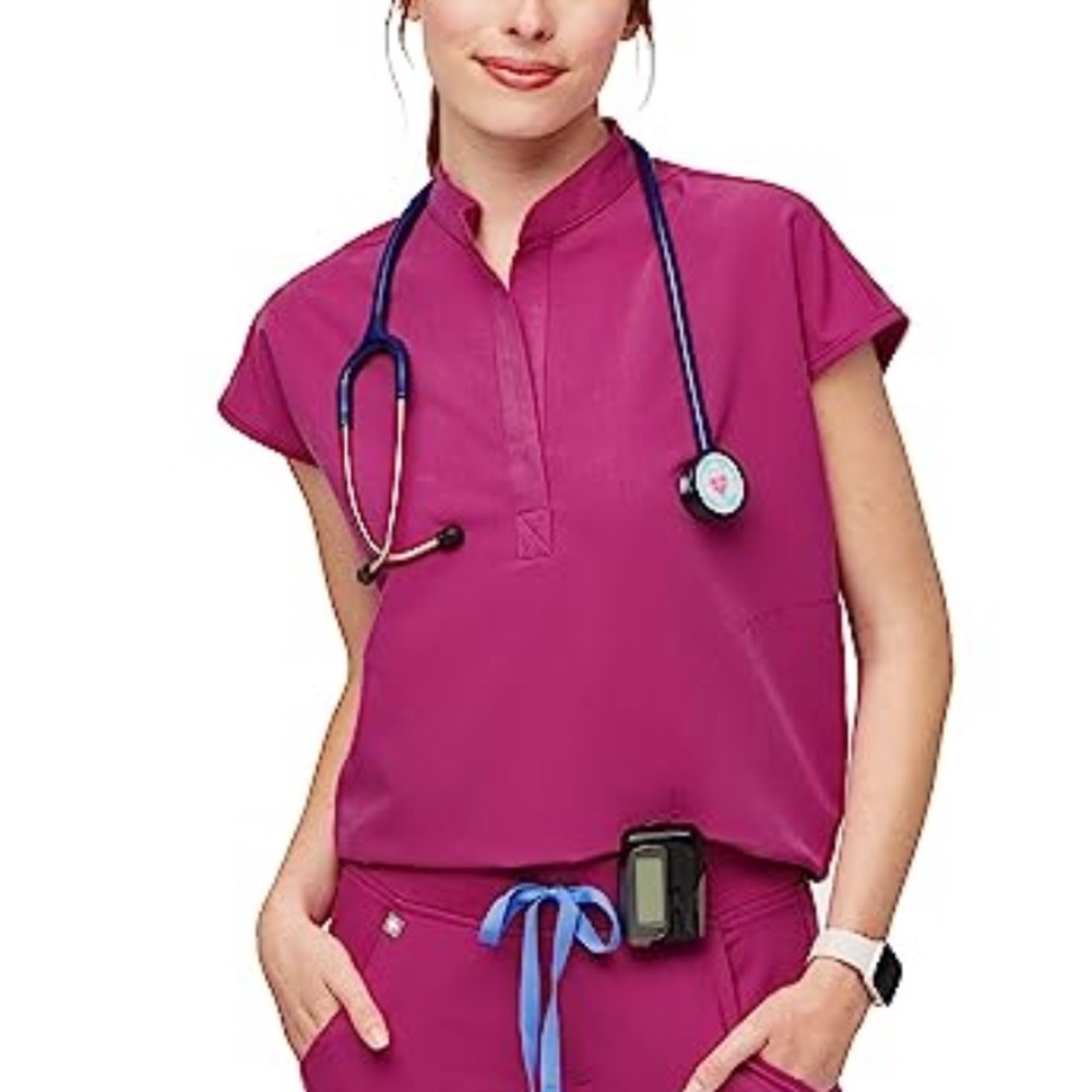 Figs women’s raspberry sorbet scrubs set